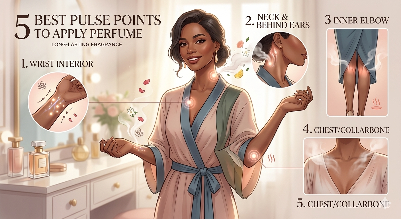 5 Titik Semprot Terbaik agar Wangi Parfum Tahan Seharian