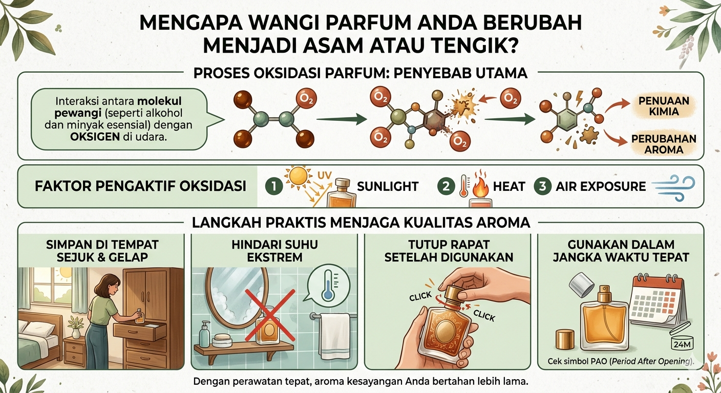 Mengapa Wangi Parfum Berubah? Mengenal Oksidasi Parfum dan Cara Mencegahnya